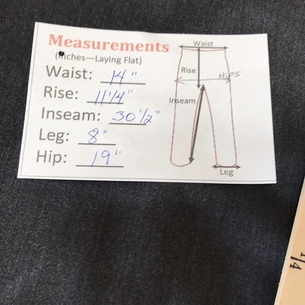 LEE—Women’s Charcoal Gray Heavy Cotton Blend Trousers—8 M